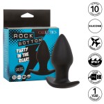 CALEXOTICS - ROCK BOTTOM PLUG ANAL PERFEITO 10 VIBRAÃÃES SILICONE PRETO